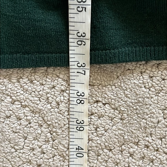 NWT Vince Camuto Bow Back Green Fit & Flare Sweater Dress Size Small - Picture 11 of 12